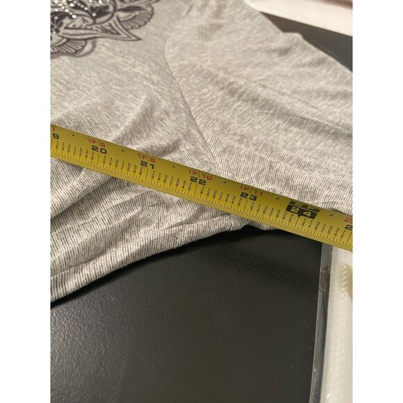 Avenue Paisley PLUS Size 18/20 (XXL) Artsy Studded Asymmetrical Scoop Neck Tee - Picture 10 of 10